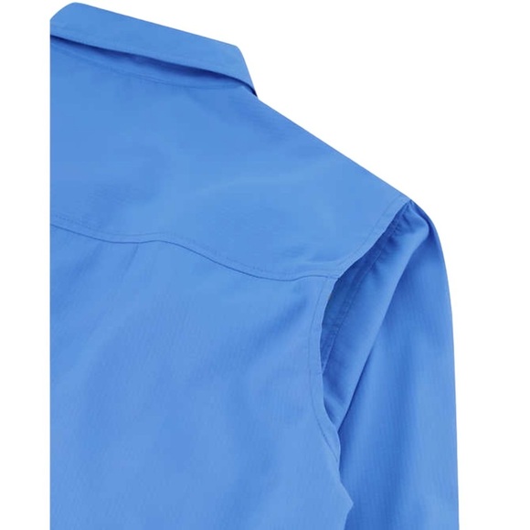 Men's Pacific Trail XL Button Front Shirt Blue Rolled Long / Short Sleeve NWT - Picture 8 of 10